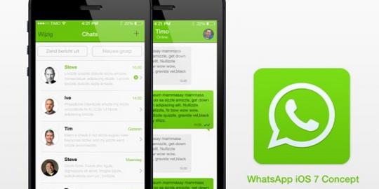WhatsApp untuk iOS 7 akhirnya resmi dirilis