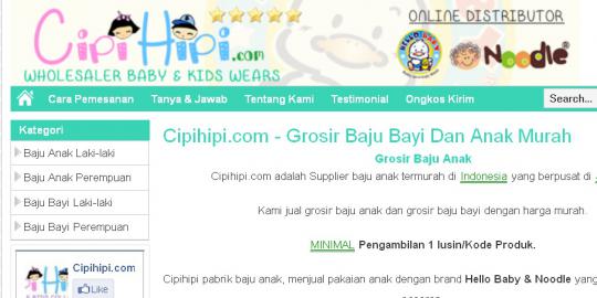 Baju lucu dan berkualitas anak tanpa mahal di Cipihipi.com