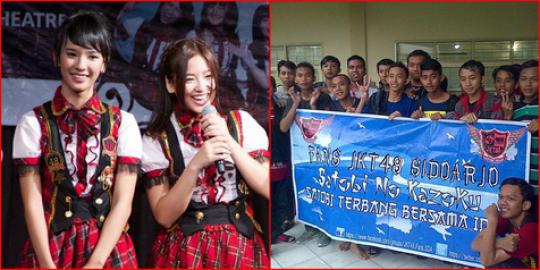 Demi Idol JKT48, fans dari Sidoarjo terobos hujan