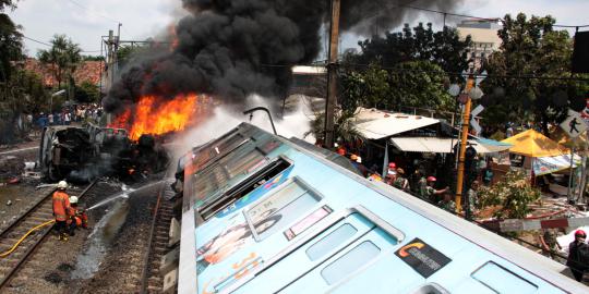 Rel perlintasan Bintaro bisa dilalui, KRL belum beroperasi