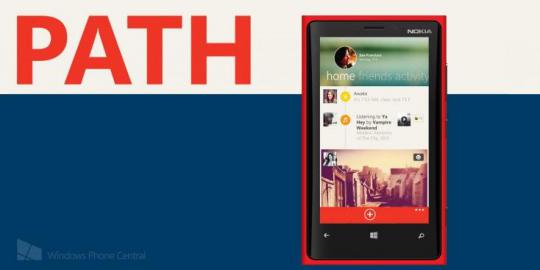 Kedatangan Path ke Windows Phone tinggal menghitung hari