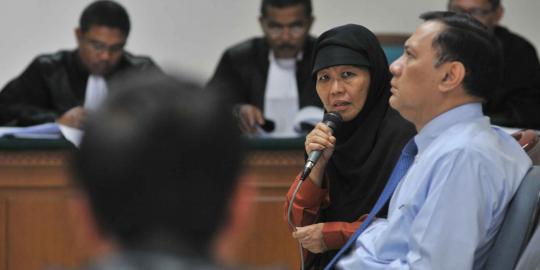 Mensesneg ogah tanggapi kesaksian Bu Pur di sidang Hambalang