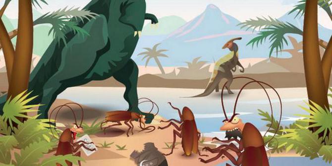Di zaman purba, kecoak makan kotoran dinosaurus