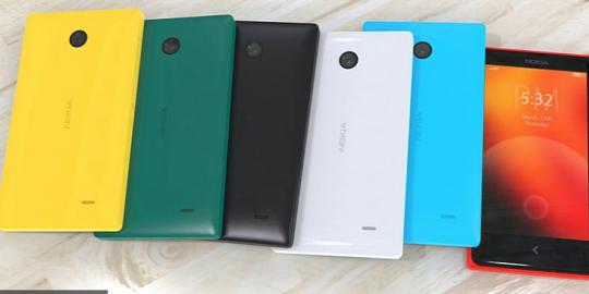 Smartphone Android Nokia tetap warna-warni