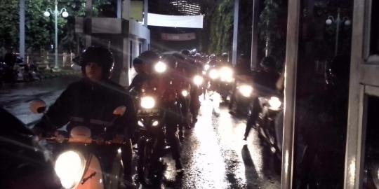 Konser Slank, ribuan motor antre mengular di pintu 1 Senayan