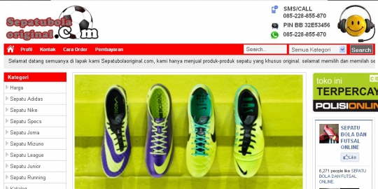 6 online shop untuk olahraga minggu pagi