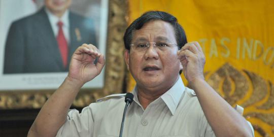 Prabowo tuding lembaga survei punya kepentingan politik
