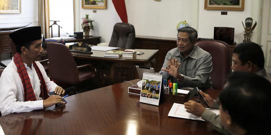 Bertemu SBY di Istana, Jokowi bahas Jakarta dan Pilpres 2014