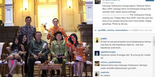 Beberapa keramaian terjadi di instagram Ani Yudhoyono