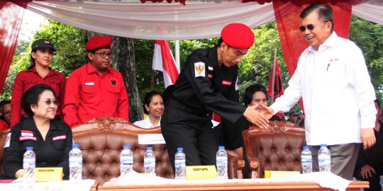 Capres dikenal dan disukai: Jokowi, JK dan Mega bersaing