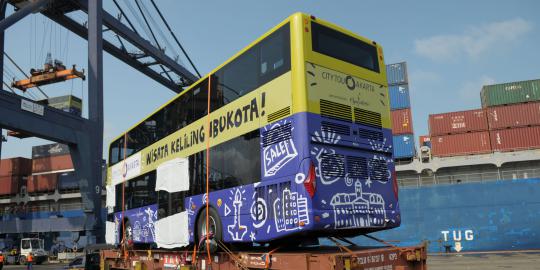 peristiwa hari ini di jakarta Bus tingkat DKI mengaspal hari ini rute Monas sampai 