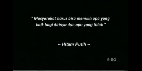 Hitam Putih berhenti karena tak bisa bersaing dengan YKS