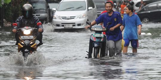 Air laut pasang, wilayah Jakarta Utara bakal lama tergenang