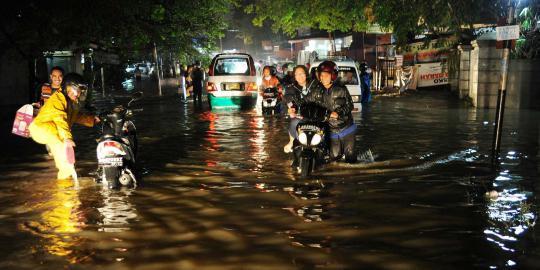 Banjir rendam  23 kecamatan di Kabupaten Bekasi