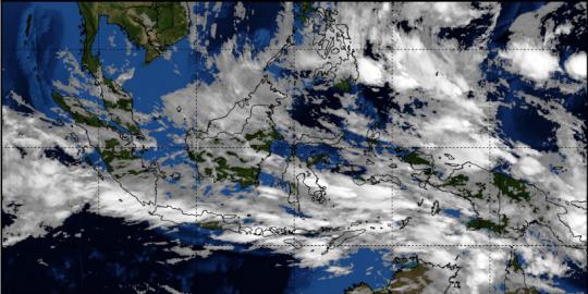 Penampakan awan hujan di Jakarta pagi ini