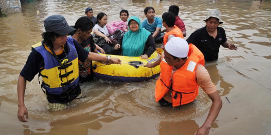 Duka nestapa para korban banjir Jakarta