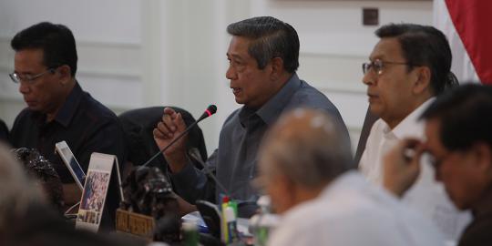 Sebelum ke Sinabung, SBY gelar rapat terbatas