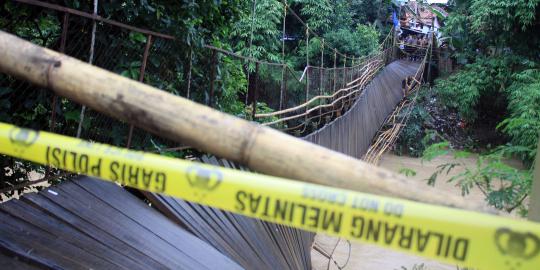 Korban jembatan putus di Banten, 3 anak belum ditemukan