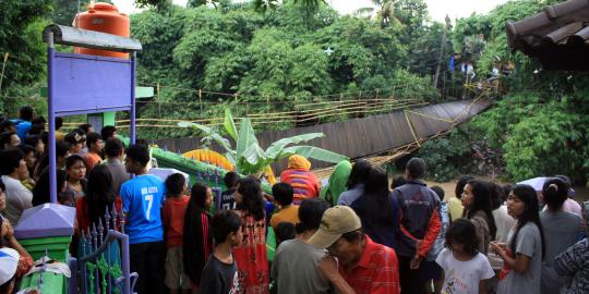 Korban jembatan putus di Banten banyak alami luka-luka