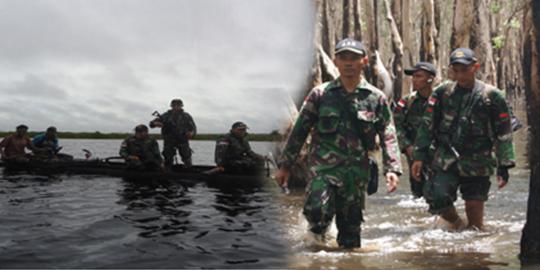 Kisah Kostrad seharian tembus rawa demi cek patok perbatasan