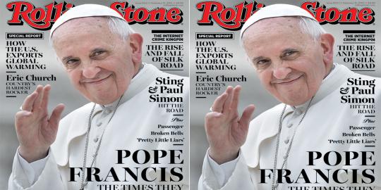 Paus Fransiskus jadi sampul majalah Rolling Stone