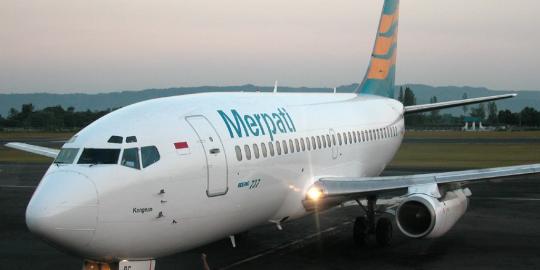 Merpati pangkas rute penerbangan