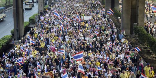 Oposisi Thailand ancam blokade total Bangkok di hari pemilu