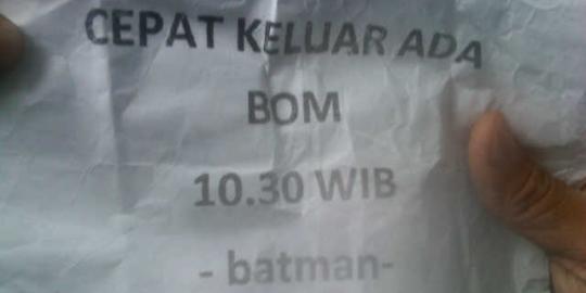 'Batman' peneror bom karyawan Bank Jabar