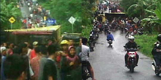 Truk terbalik di Pandeglang, sejumlah siswa SMK tewas