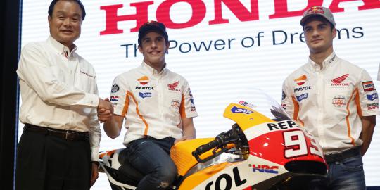 Marc Marquez perkenalkan tunggangan terbaru MotoGP 2014