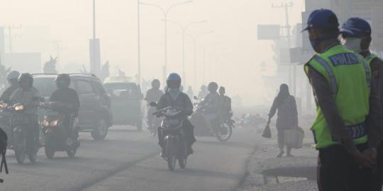 Gara-gara kebakaran hutan, 12.840 warga Riau terserang Ispa