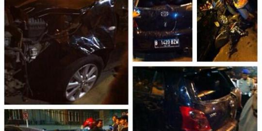 WNA pengemudi Yaris juga seruduk mobil dan warung di Tamansari