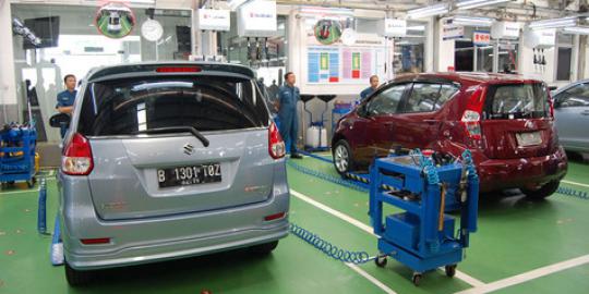 Fasilitas bengkel Suzuki UMC Surabaya tampung 30 mobil 