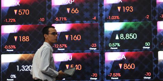 Dibuka memerah, IHSG parkir di area negatif