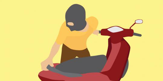 Ngebet nikahi janda, pemuda 21 tahun nekat curi motor