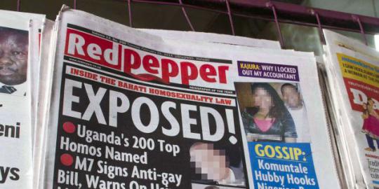 Tabloid Uganda lansir 200 nama pria gay