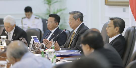 SBY sidang kabinet bahas kabut asap dan persiapan pemilu