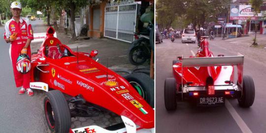 Sangar! Pria Lombok ciptakan Ferrari F1-nya sendiri!