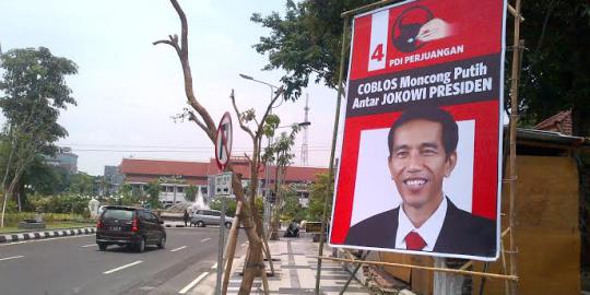 Spanduk 'antar Jokowi Presiden' hiasi Surabaya