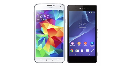 duel, samsung galaxy s5 vs sony xperia z2