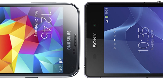 duel, samsung galaxy s5 vs sony xperia z2