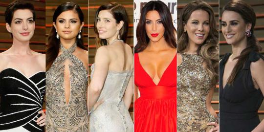 Penampilan bintang-bintang cantik jelita di Oscar 2014