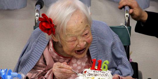 Manusia tertua di dunia ini rayakan ulang tahun ke-116