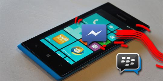 Facebook dahului BlackBerry rilis chat app di Windows Phone