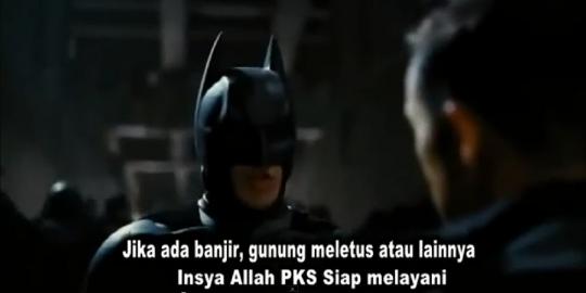 PKS plesetkan film Batman untuk kampanye