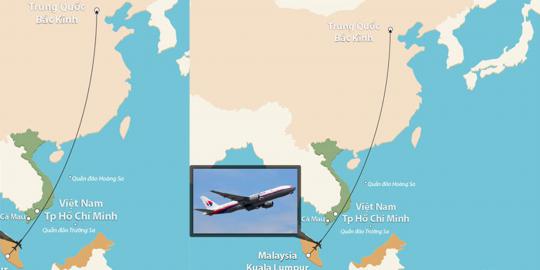 17 Jam hilang, pesawat Malaysia Airlines belum juga ditemukan
