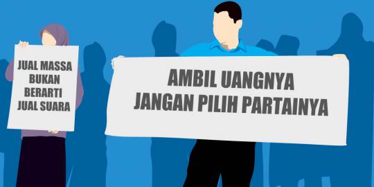 Bisnis pengerah massa, 'ambil uangnya jangan pilih partainya'