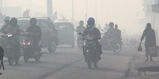 Jarak pandang 100 Meter, Bandara Pekanbaru ditutup 3 Hari