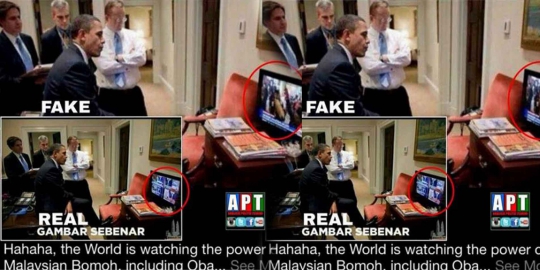 Beredar foto hoax Obama saksikan aksi raja dukun Malaysia