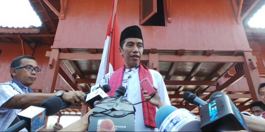 Jokowi saat deklarasi jadi calon presiden